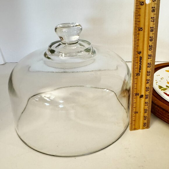 Goodwood Vintage Cheese Tray Wood Tile with Knife Chain Dome Yellow Green - Picture 11 of 12